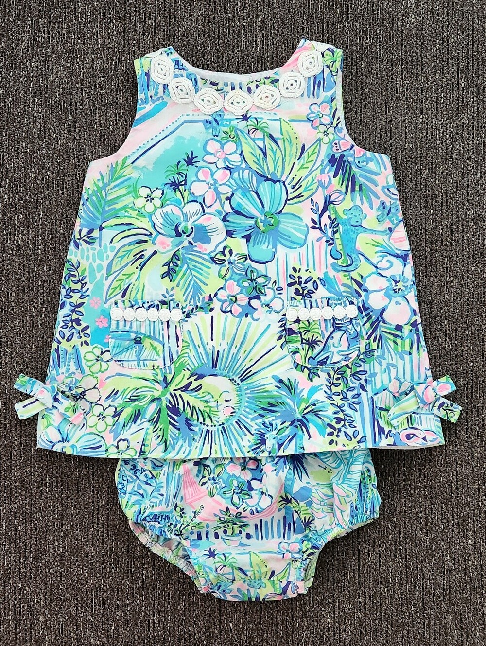 🦄Holy Grail🦄 Lilly Pulitzer - Baby Lilly Shift Dress w/Diaper Cover